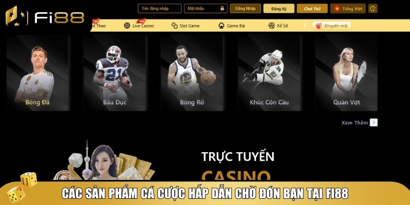 Fi88 mang đến một hệ sinh thái cá cược đa dạng